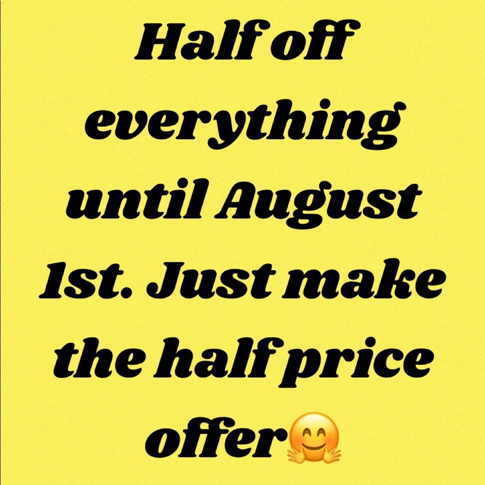 Half off sale
